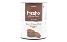 Fresho Signature Dark Choco-Chip Cookies Crunchy  Pack  150 grams